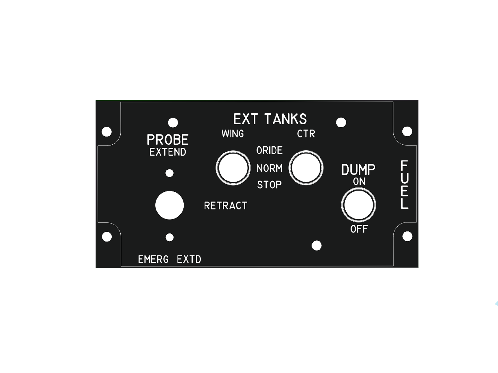 F18 Fuel Panel