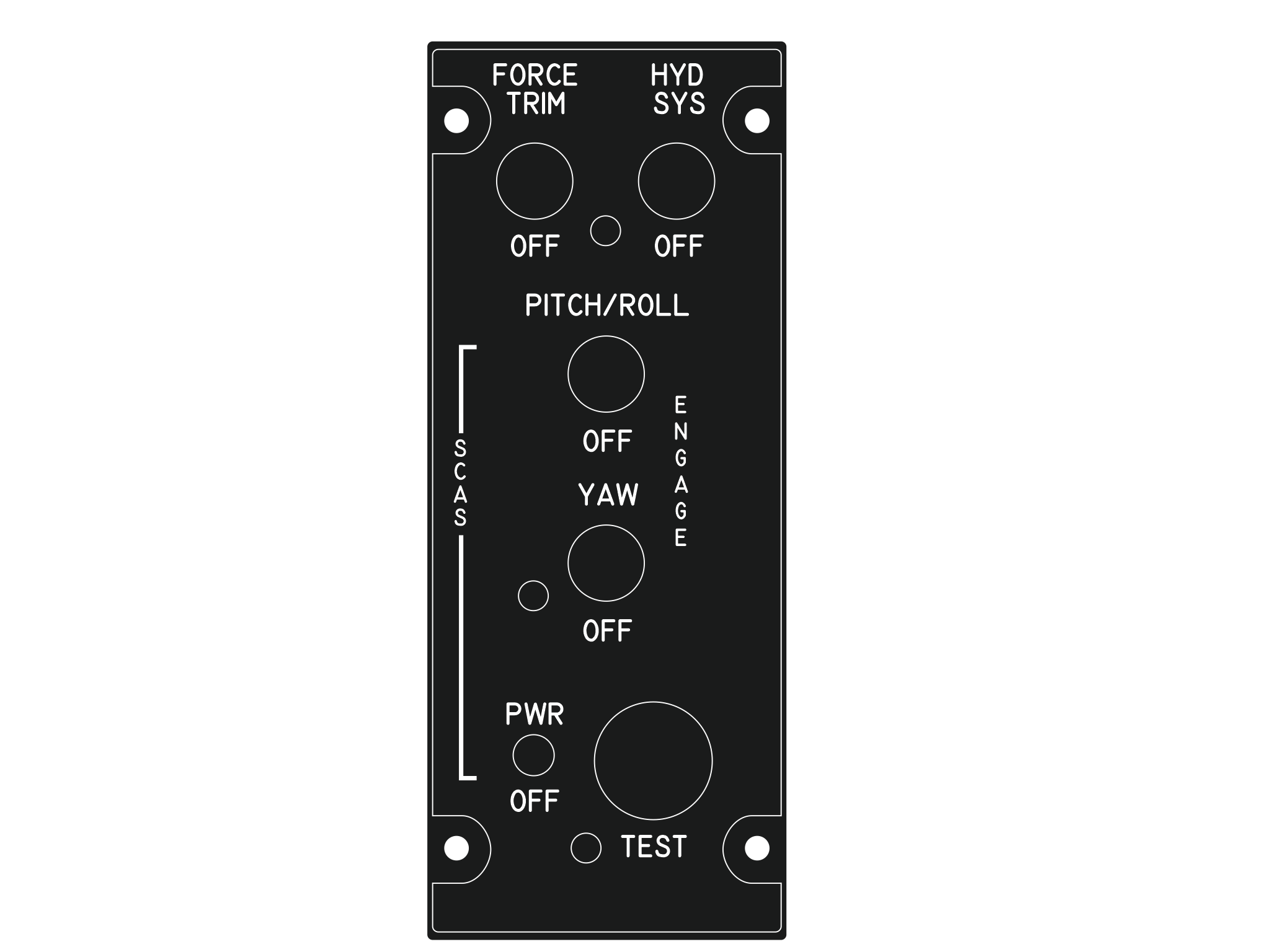 OH58 SCAS PANEL