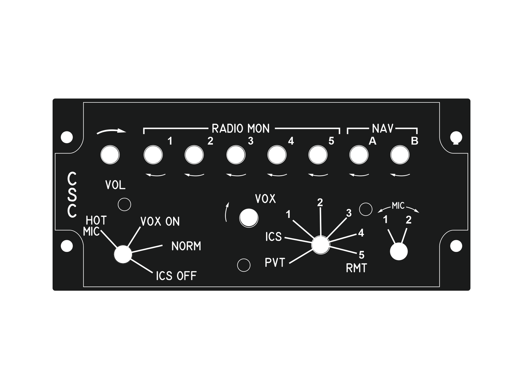 OH58 Communications System Panel (CSC)